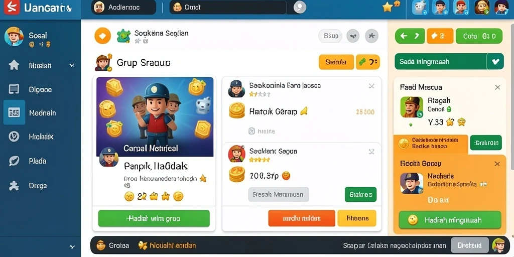 Screenshot menampilkan leaderboard dengan para pemain teratas.